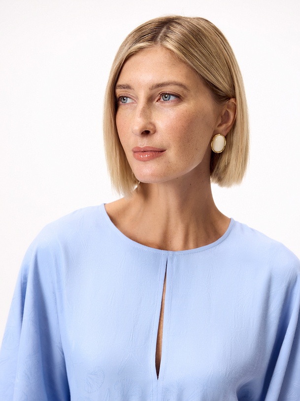 Платье из вискозного жаккарда