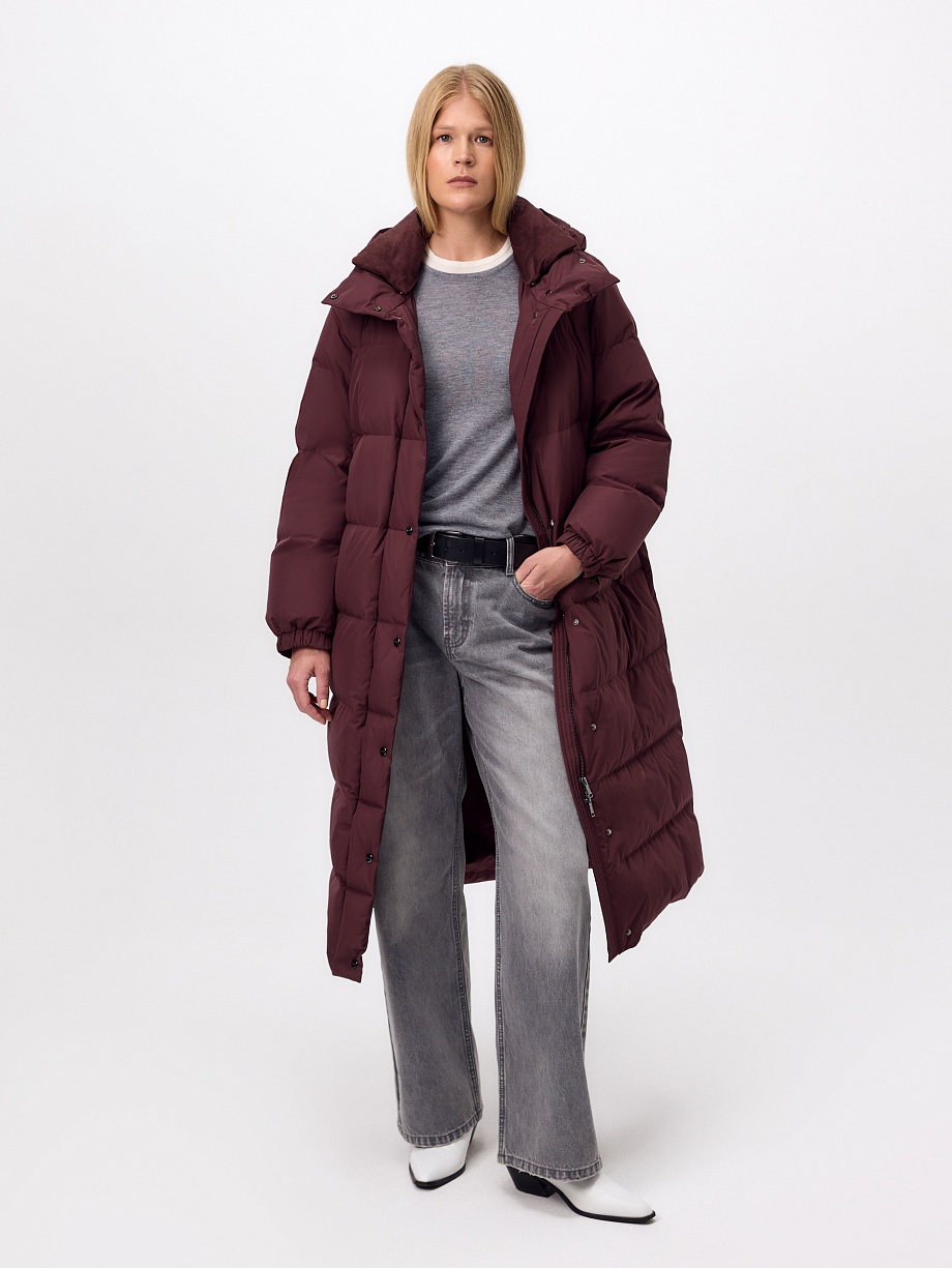 Пуховик с мембраной и утеплителем 90% пух и 10% перо