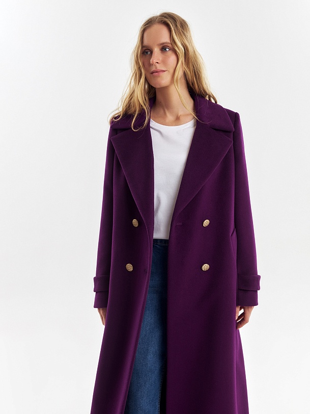 Шерстяное пальто с мембраной