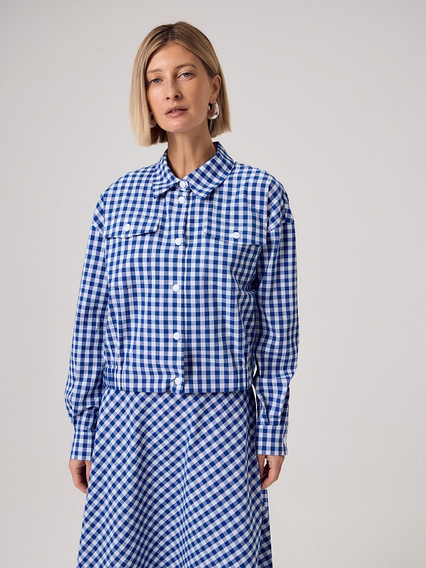 Жакет-бомбер из хлопка