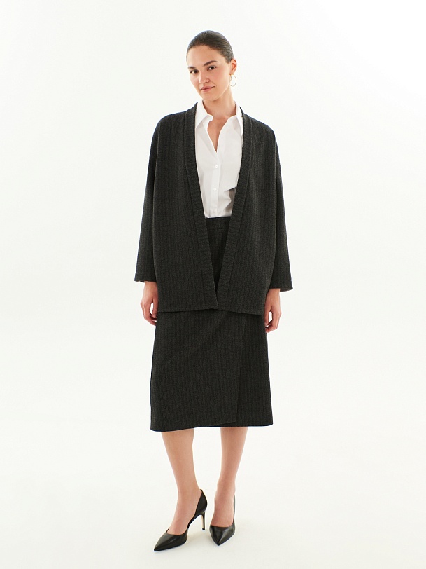 Двусторонний трикотажный жакет