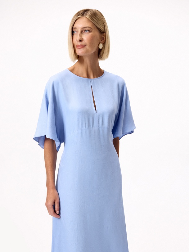 Платье из вискозного жаккарда