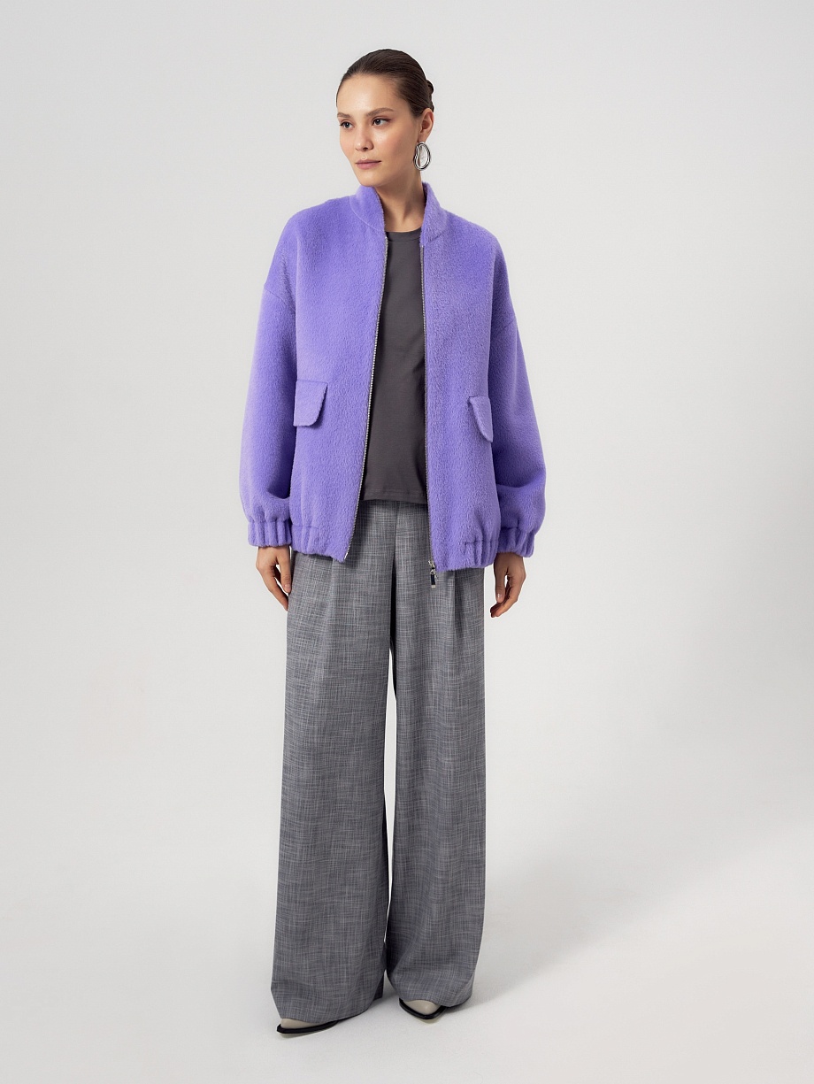 Бомбер из премиальной шерсти Альпака