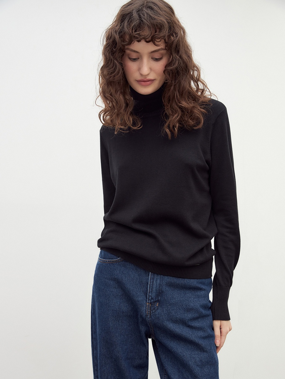 Водолазка из вискозы и хлопка