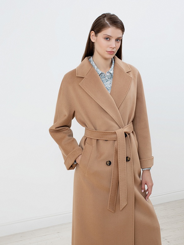 Пальто женское еврозима с мембраной и утепленной спинкой POMPA арт.1013807p90007