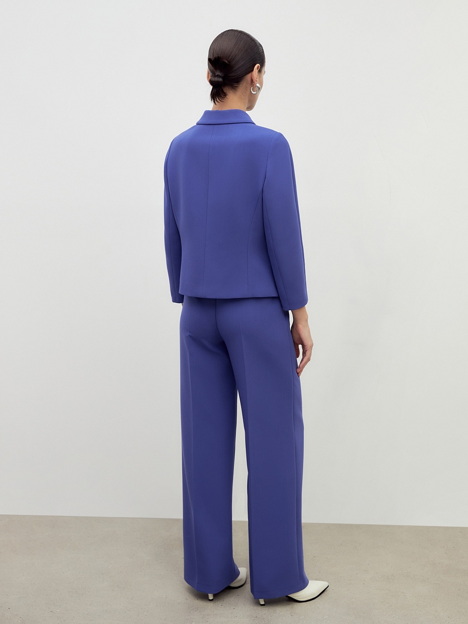 Прямые свободные брюки из костюмной ткани