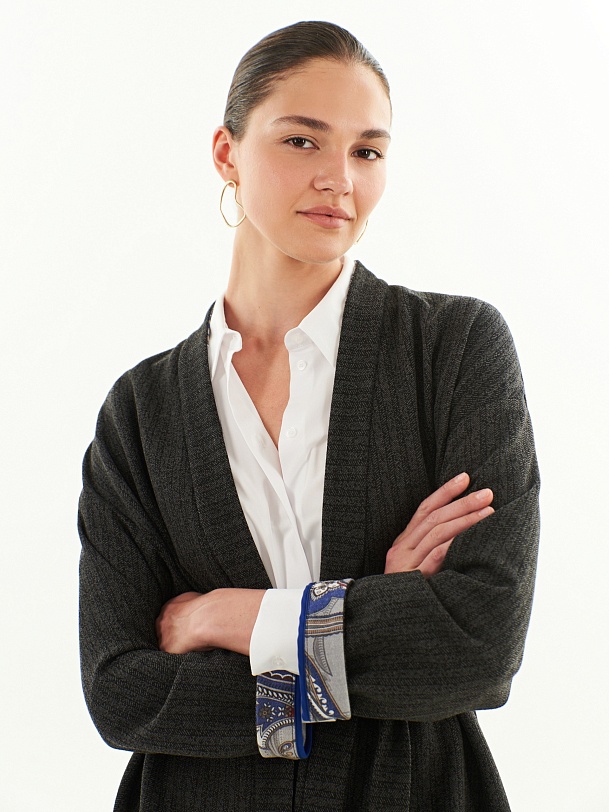 Двусторонний трикотажный жакет