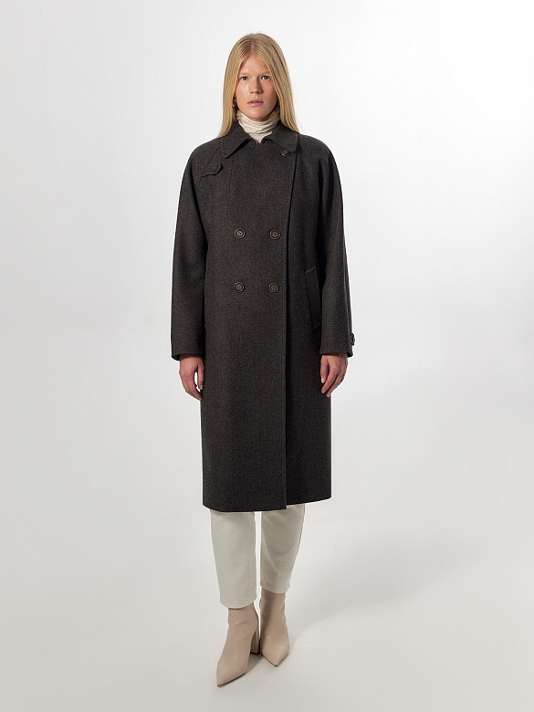 Пальто из шерсти с мембраной POMPA арт.1013003p10090
