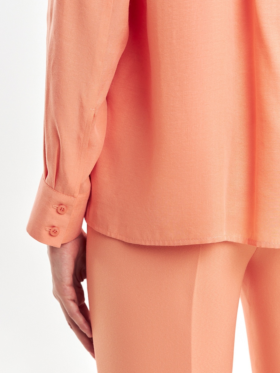 Свободная блузка без пуговиц