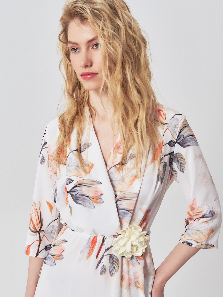 Платье-макси А-силуэта