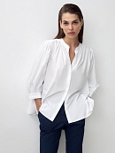 Хлопковая блуза с объёмными рукавами POMPA арт.1148771sh0501