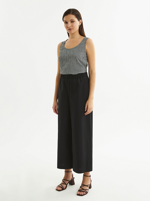 Летние брюки из 100% хлопка на резинке