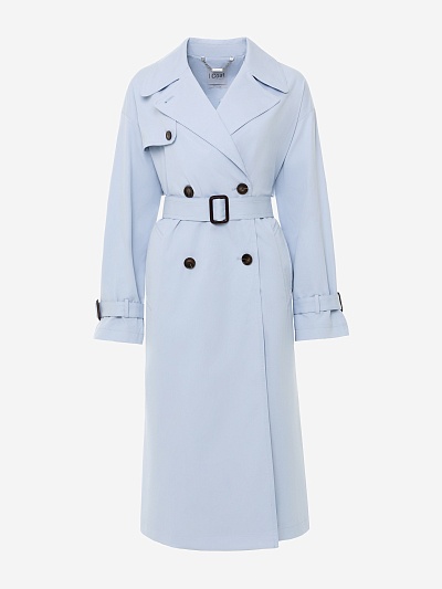 Непромокаемый тренч прямого силуэта