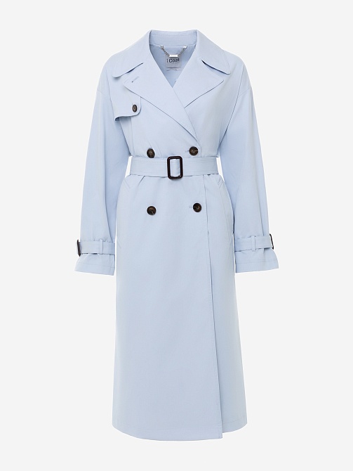 Непромокаемый тренч прямого силуэта