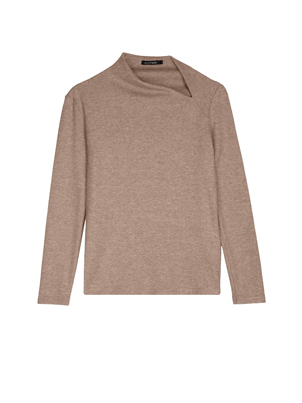 Джемпер из тонкого фактурного трикотажа