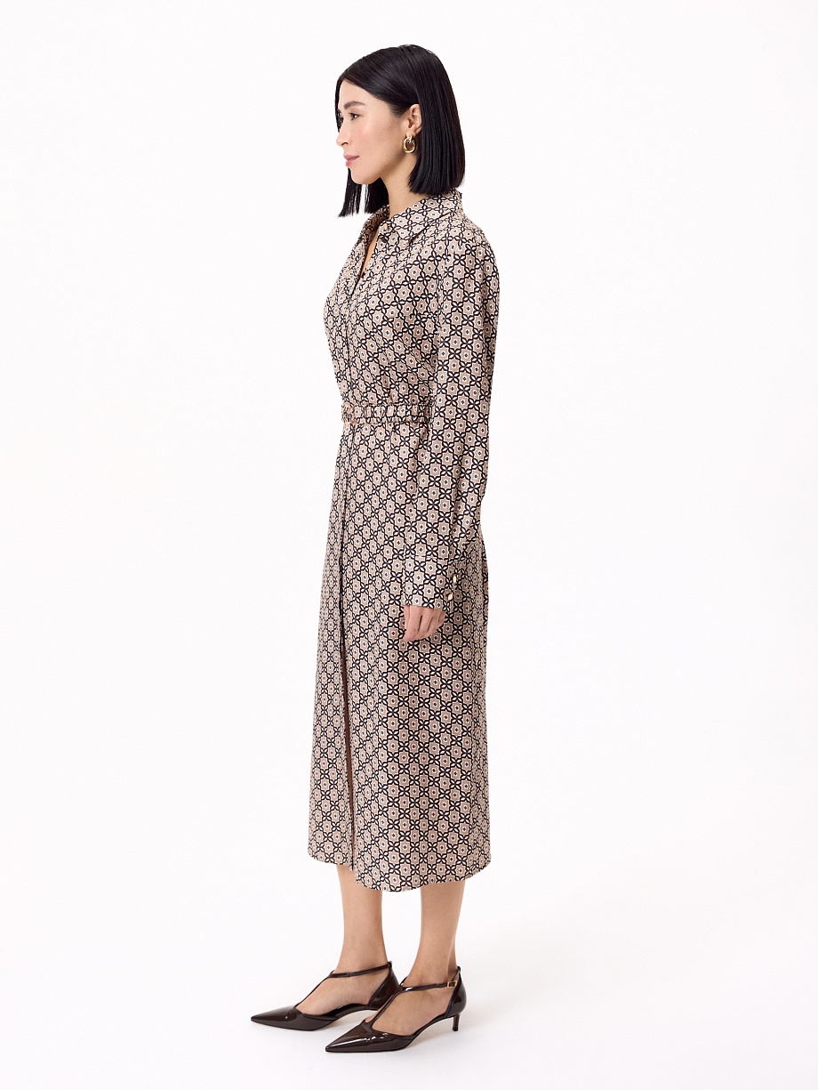 Платье миди из 100% тенселя