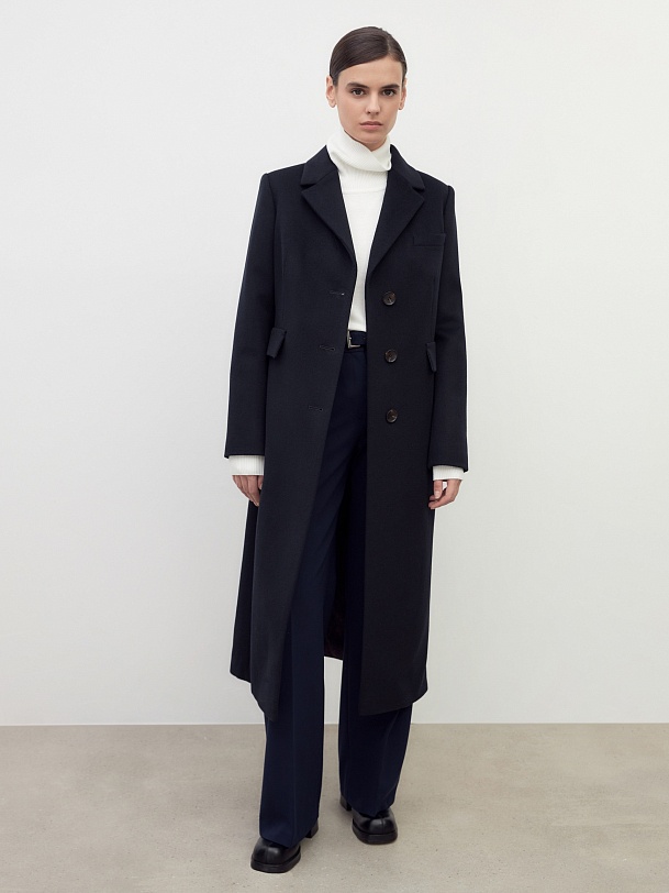 Пальто из 100% шерсти с мембраной