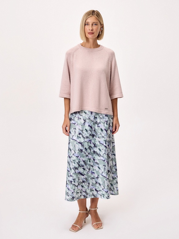 Джемпер из смесовой пряжи с ангорой и люрексом POMPA арт.3218010kn2215