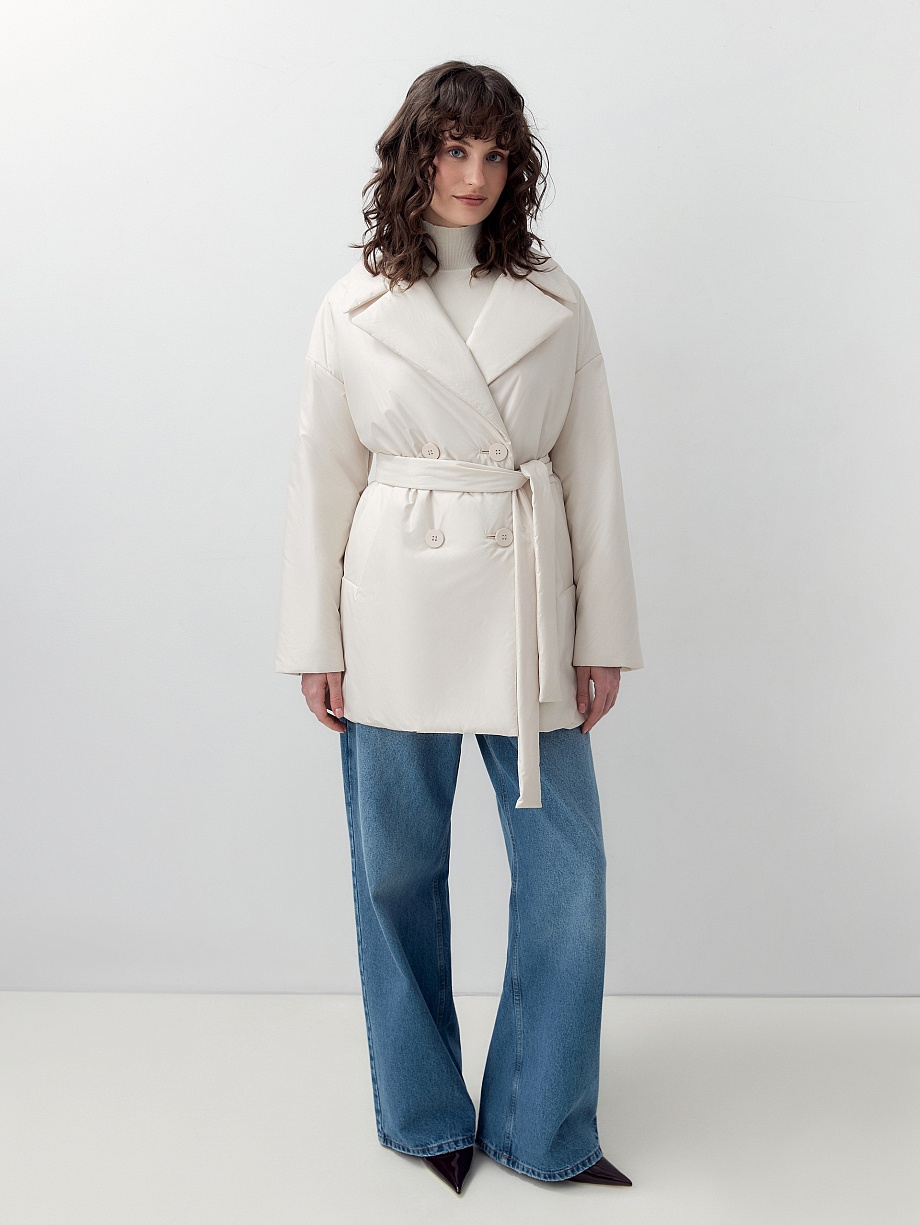 Непромокаемое полупальто из плащевой ткани с мембраной