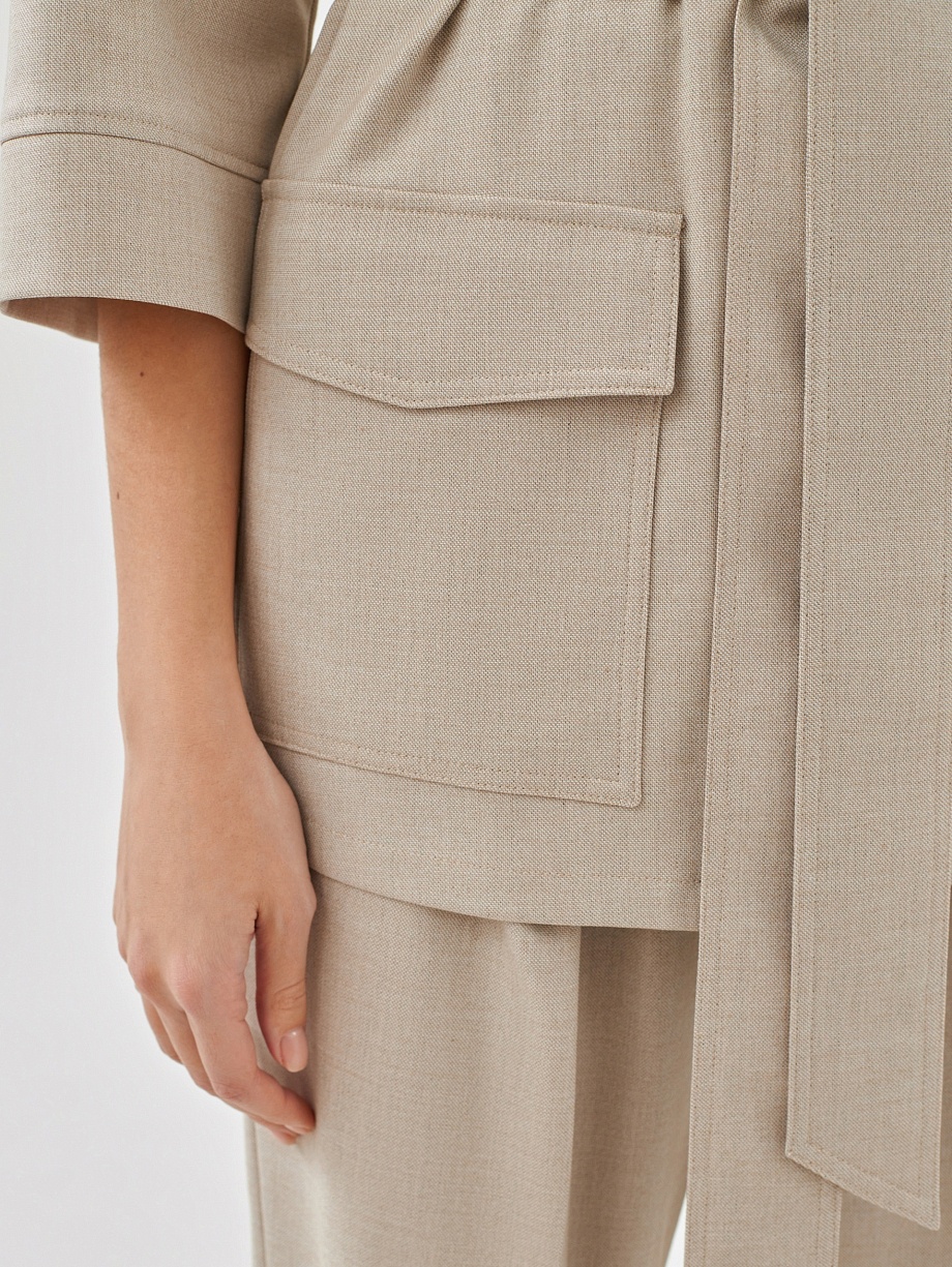 Жакет в стиле сафари