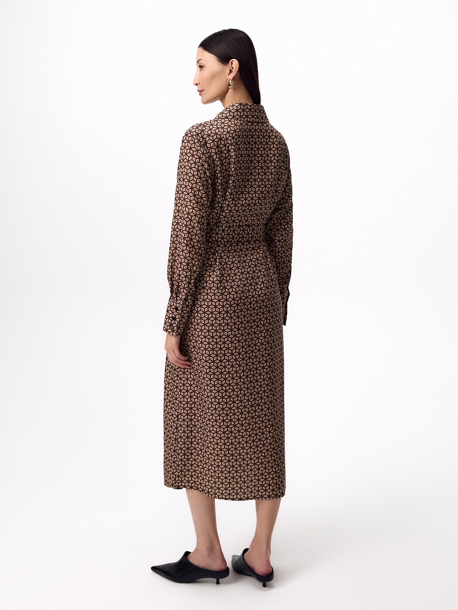 Платье-рубашка из 100% вискозы