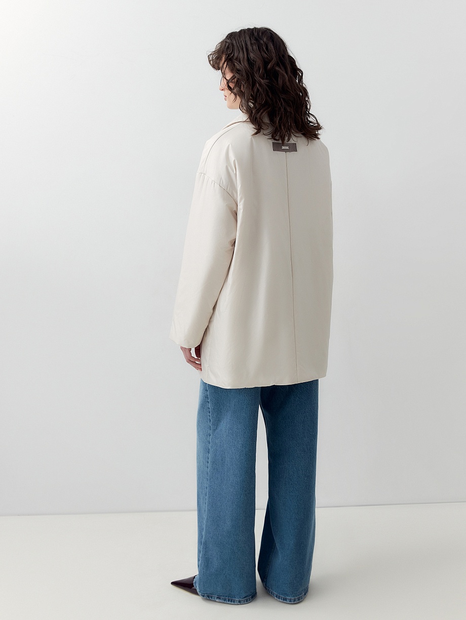 Непромокаемое полупальто из плащевой ткани с мембраной