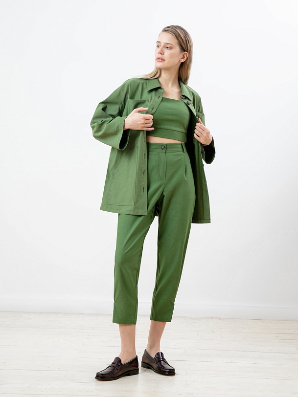 Кроп-топ джинсовый