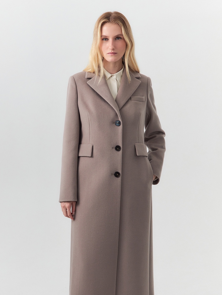 Пальто из 95% шерсти с мембраной