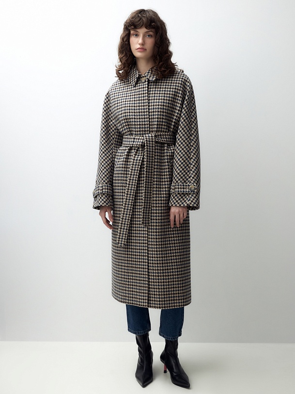 Шерстяное пальто с мембраной