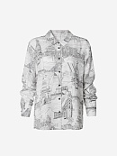 Блуза из 100% тенселя с петербургским принтом POMPA арт.3143230se0790