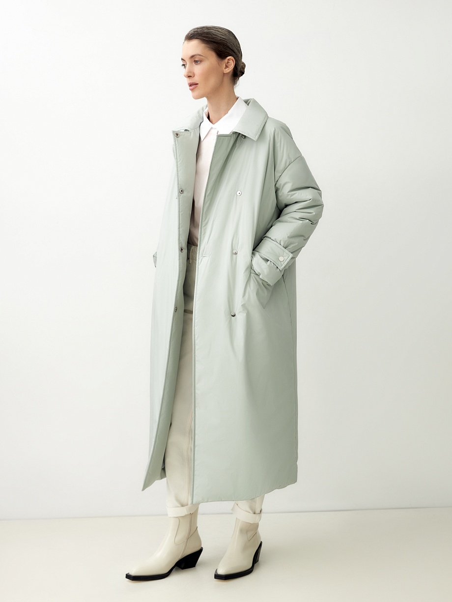 Пальто из плащёвой ткани с мембраной