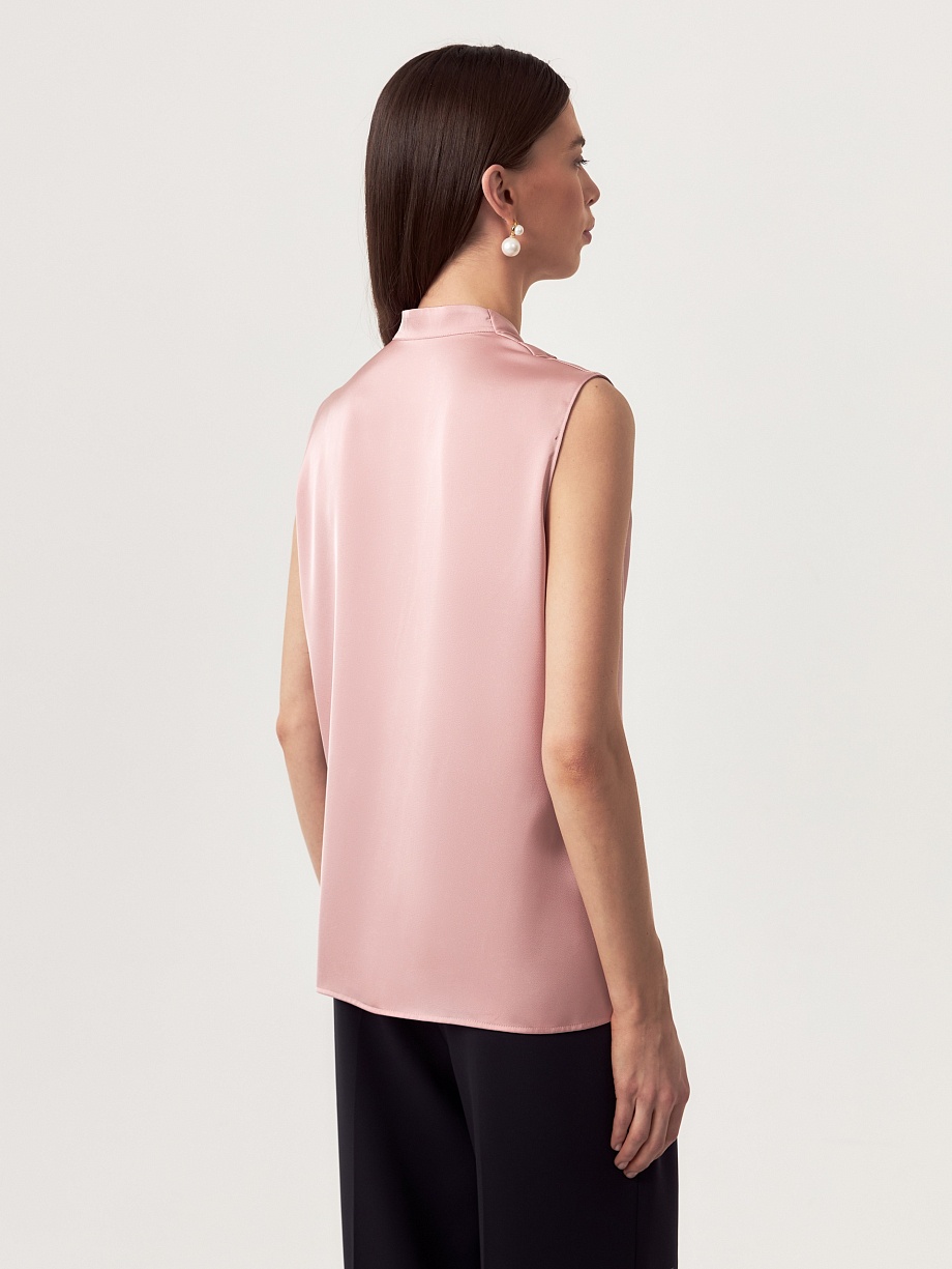 Блуза из атласной ткани