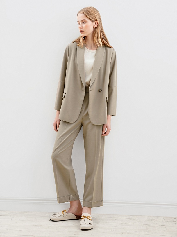 Свободный прямой жакет