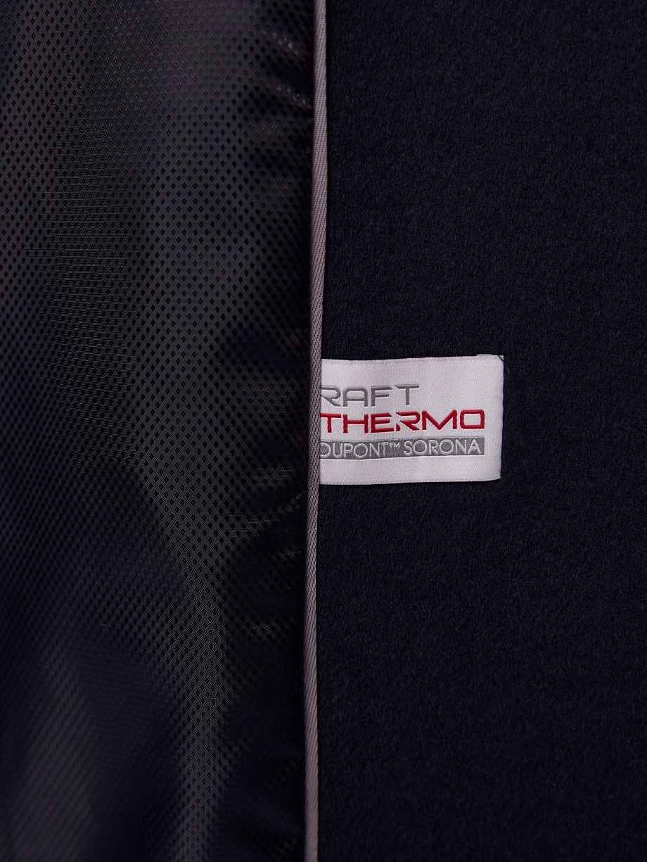 Пальто из шерсти с мембраной и утеплённой спинкой