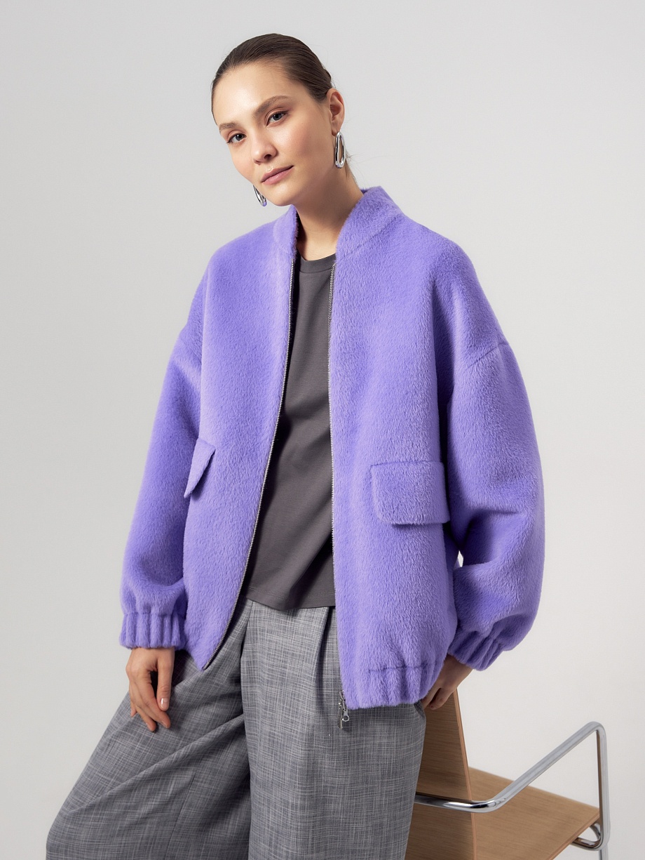 Бомбер из премиальной шерсти Альпака