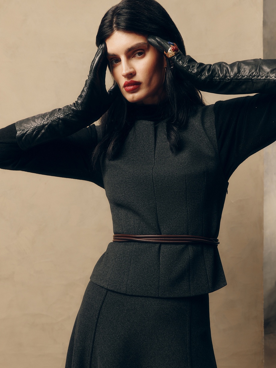 Жилет из костюмной ткани