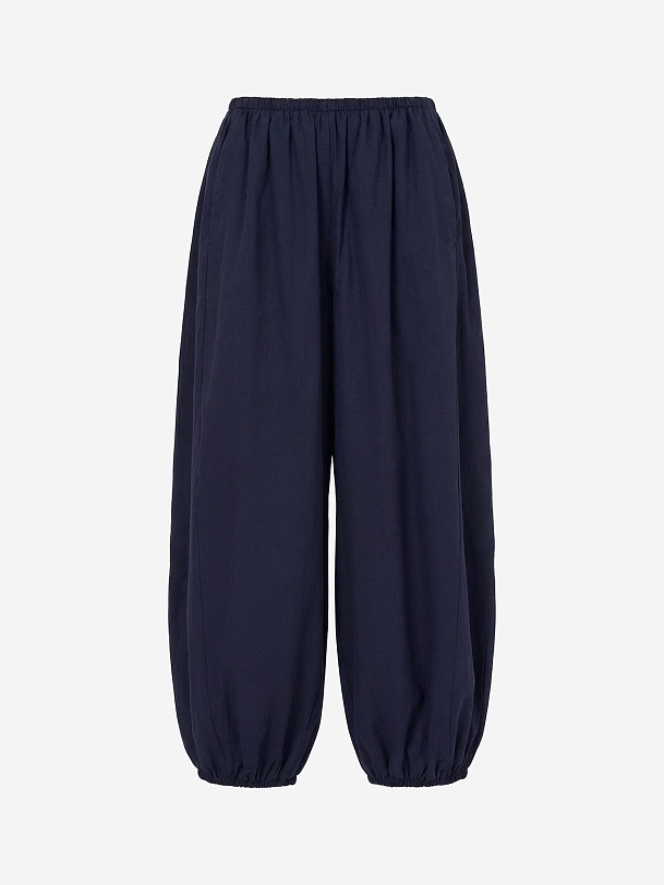 Брюки-аладдины из тонкого 100% хлопка 