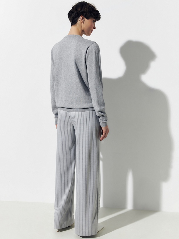 Джемпер из хлопка с вышивкой