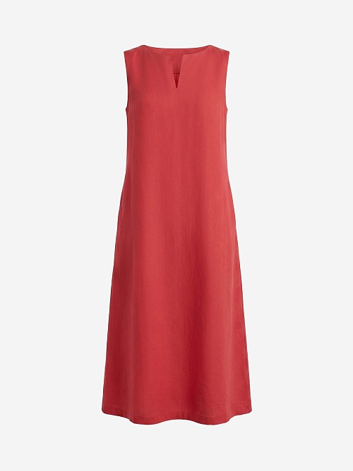 Летнее платье из льна и хлопка