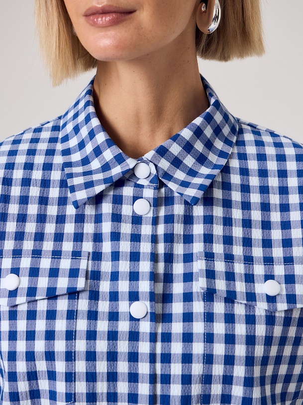 Жакет-бомбер из хлопка