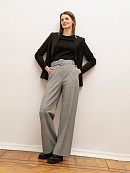 Брюки женские серые в клетку POMPA арт.1119311bc0398