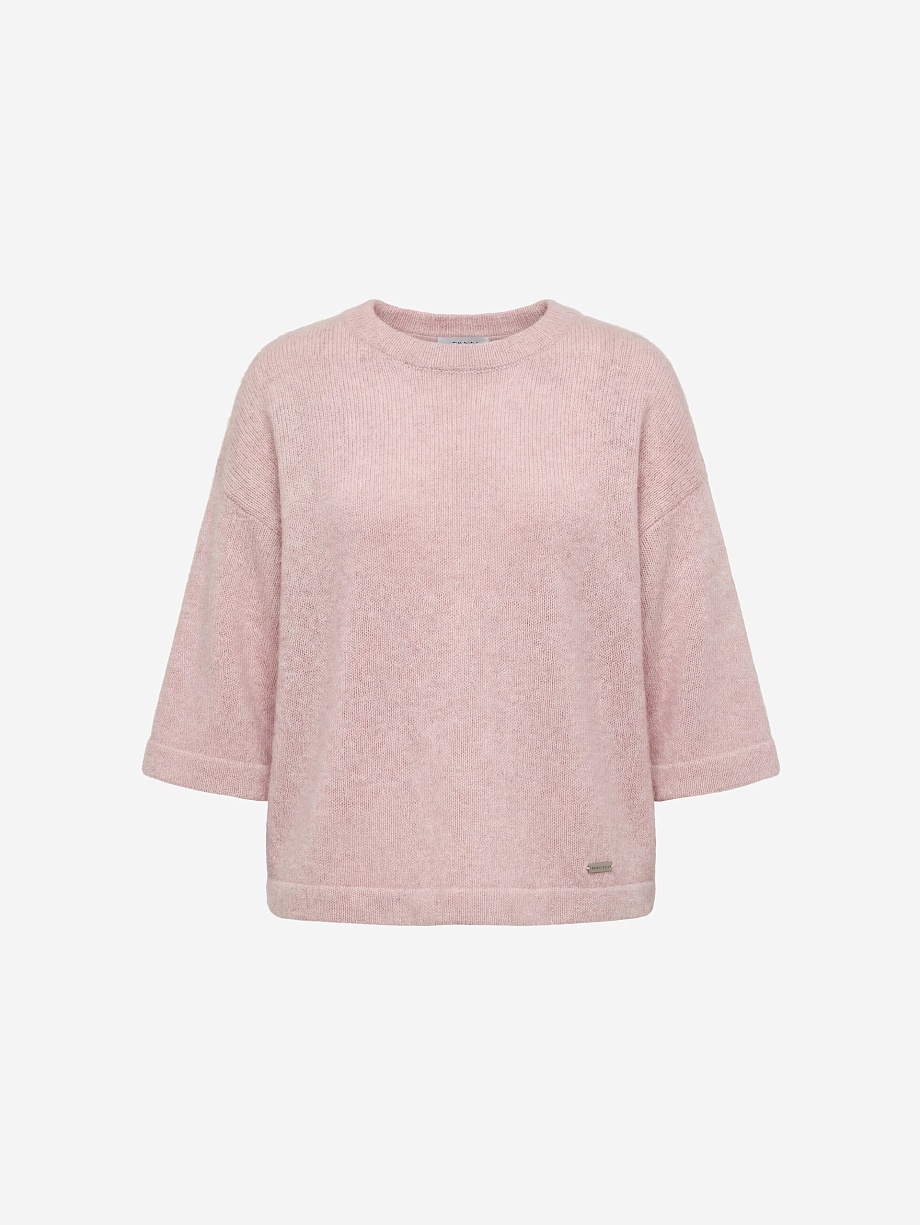 Джемпер из смесовой пряжи с ангорой и люрексом