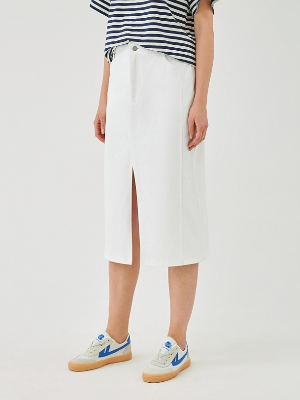 Джинсовая юбка-карандаш