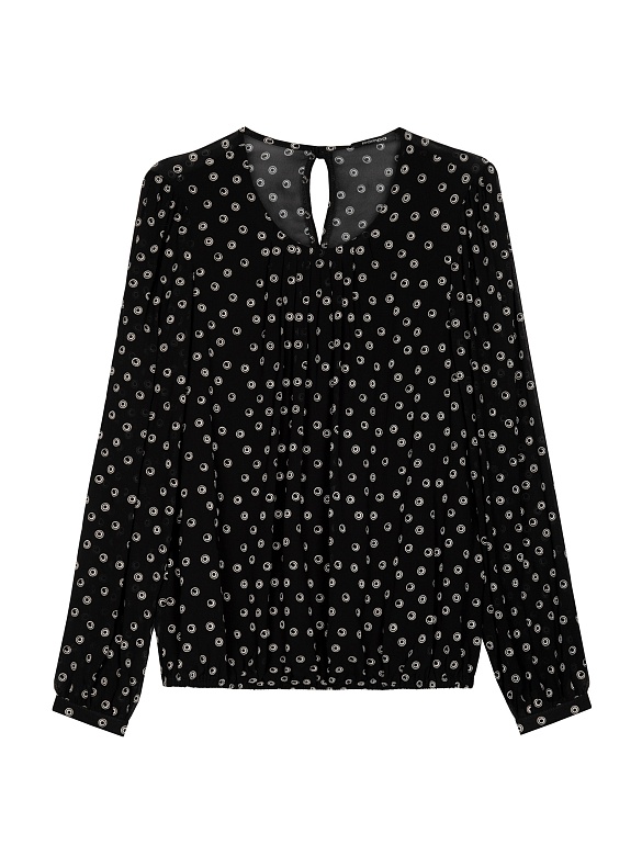 Свободная блуза из вискозы POMPA арт.1148640lm0598