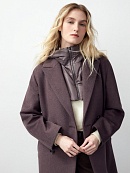 Пальто с мембраной,  утеплённой спинкой и съёмным капюшоном POMPA арт.1014402p90885