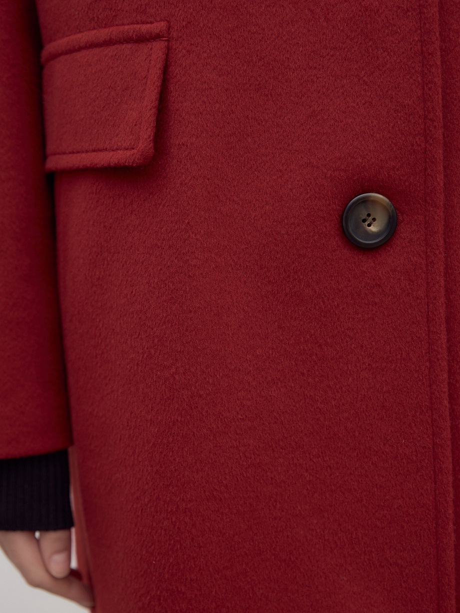 Шерстяное полупальто с мембраной