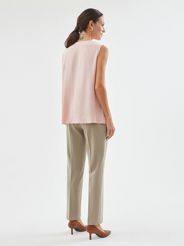 Блуза без рукавов из вискозы