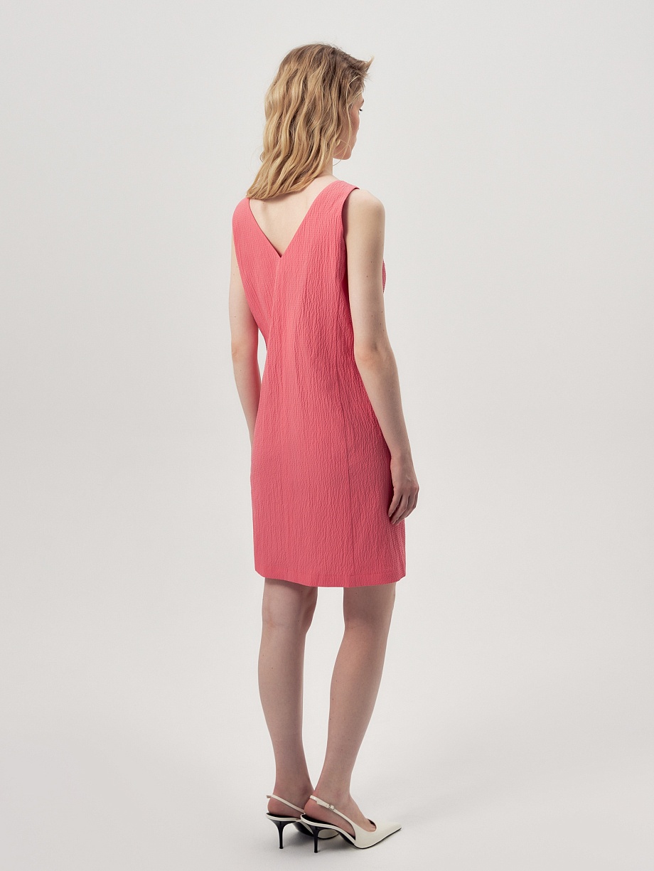 Платье миди из фактурного хлопка