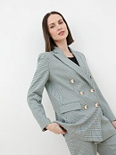 Пиджак женский серый двубортный POMPA арт.3108114up0290