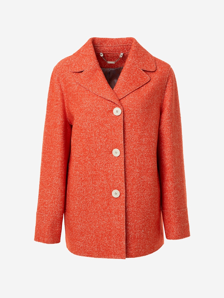 Демисезонное полупальто из шерсти